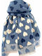 Women's Wool Scarf Blue