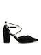 Pumps mit Riemchen Schwarz