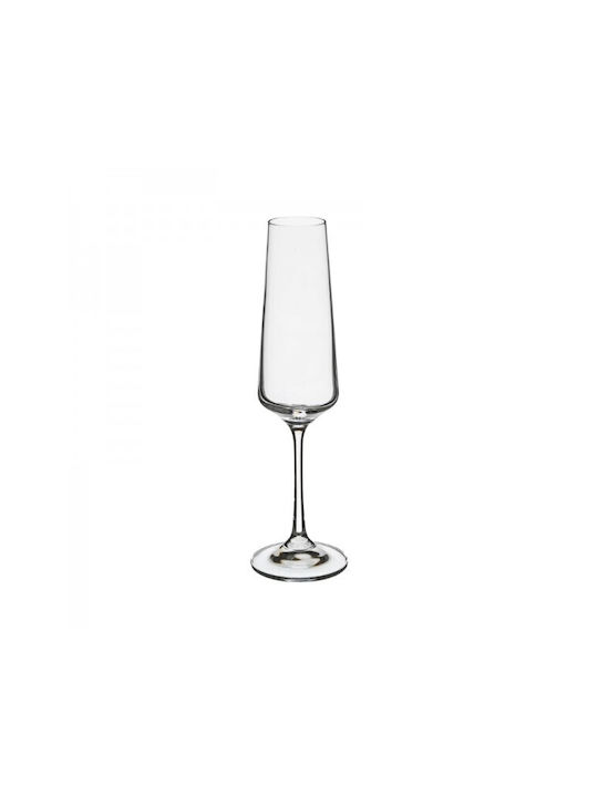 Secret de Gourmet Selenga Set de pahare de sampanie / Vin alb din Sticlă Cu picior 160ml 6buc