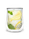 Vialli Design Diamante Σετ Ποτήρια Νερού / Καφέ/Freddo από Γυαλί 300ml 2τμχ