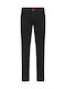 Men's Elastic Jeans Pants with Regular Straight Fit Black