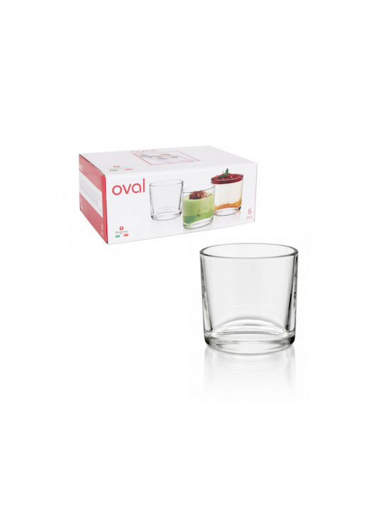 Soler Hispania Oval Set de pahare Cocteiluri din Sticlă 90ml 6buc