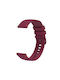 Λουράκι Σιλικόνης Wavy Dotted Stitched Garmin Vivoactive 5 Wine Red