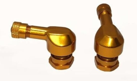 Racing 90 Degree Gold 11mm-8gr Wheel Valves Puig