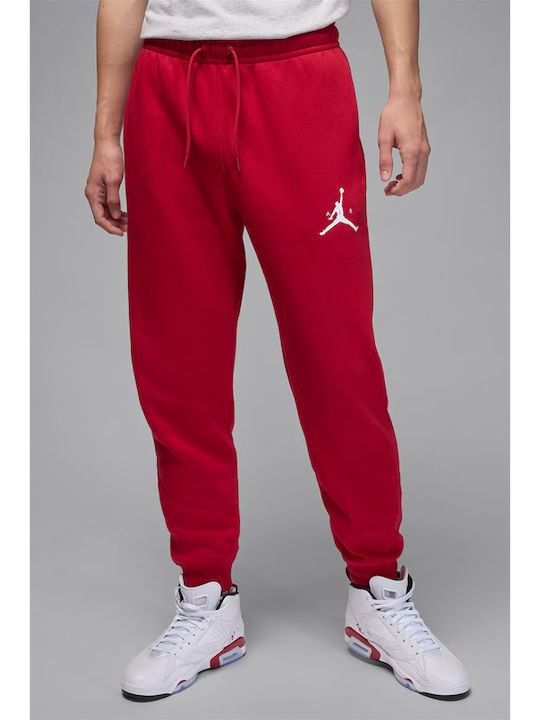 jordan men's jumpman red fleece pant
