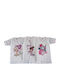 Biyo Set of Kids' Undershirts Short-sleeved White 3pcs