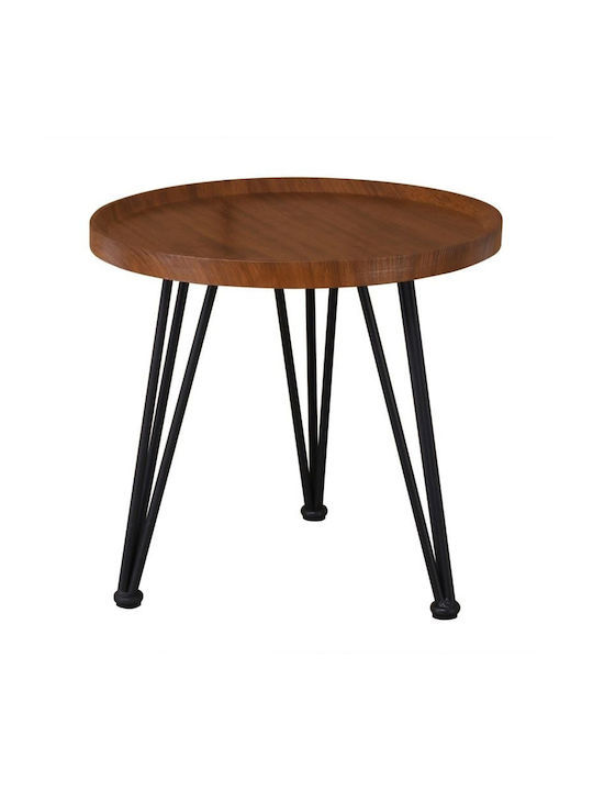 Rundes Beistelltisch Matrix Holz Braun 2Stücke ...