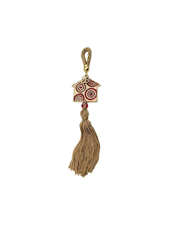 Marhome Hanging Lucky Charm Home Beige made of Metal 20cm 1pcs