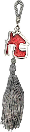 Marhome Hanging Lucky Charm Home Silver made of Metal 23cm 1pcs