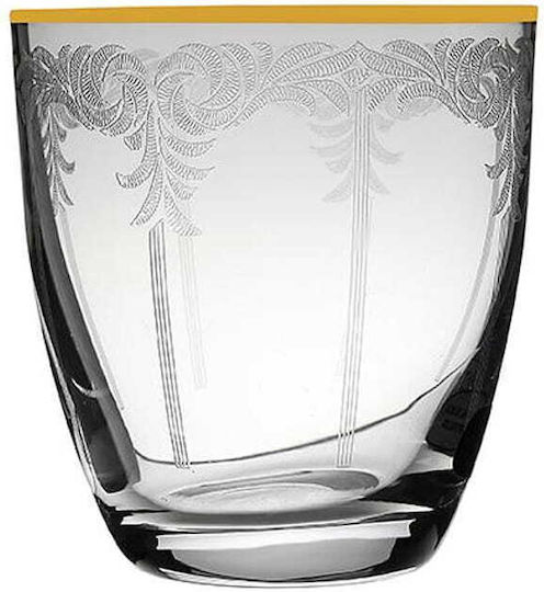 Bormioli Rocco Set of Glasses Whiskey made of Glass in Gold Color 300ml 6pcs
