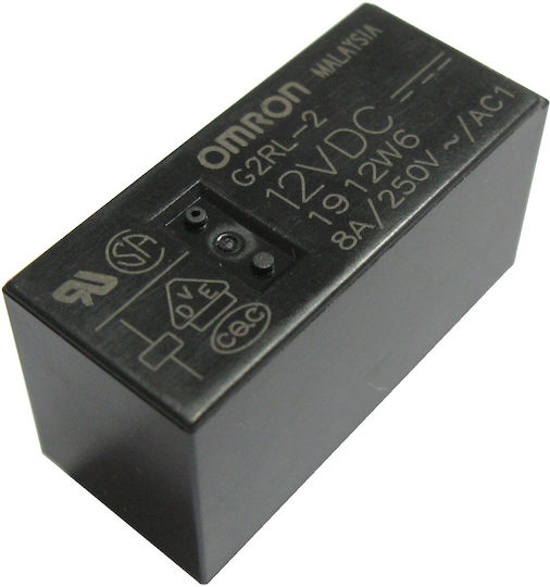 Omron Ρελέ 8A 1τμχ G2RL-2-DC12