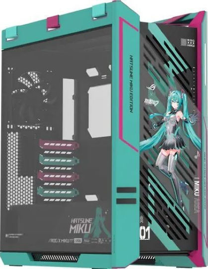 Asus ROG Strix Helios II Gaming Midi Tower Computer Case with Side Window Black