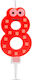 Candle Cake In Shape Number 8