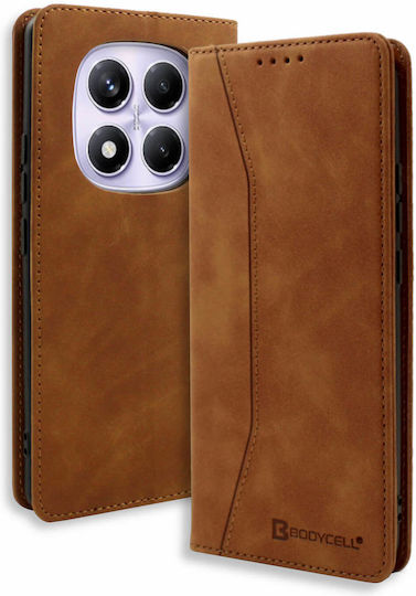 Bodycell Buchen Sie Synthetisches Leder / Leder Braun (Redmi Note 14 Pro 5G / Poco X7)