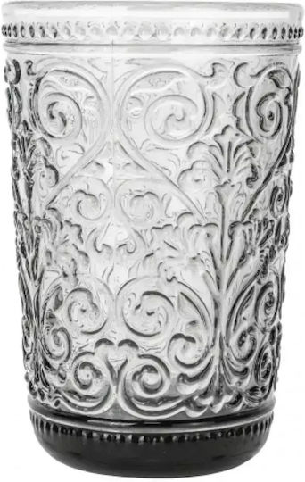 Cryspo Trio Tiero Water Glass Set Glass Grey 410ml 6 Pieces