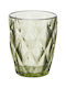 Cryspo Trio Kare Set Brillen Whiskey Glas Grün 220ml 6 Stück