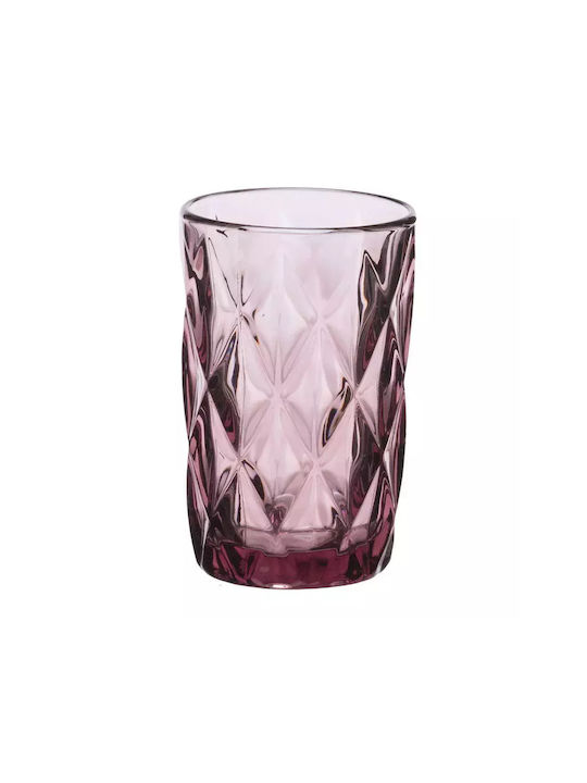 Cryspo Trio Kare Σετ Ποτήρια Νερού από Γυαλί σε Μωβ Χρώμα 330ml 6τμχ