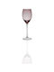 Cryspo Trio Irid Set of Glasses for White Wine made of Glass in Purple Color Stemmed 270ml 6pcs