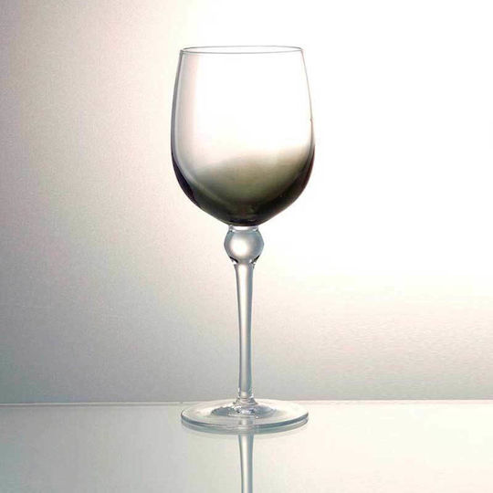 Cryspo Trio Half Set of Glasses Water made of Glass in Gray Color Stemmed 370ml 6pcs