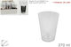 Due esse Disposable Cup Plastic Transparent 270ml 6pcs
