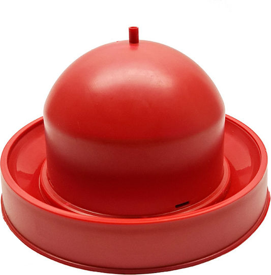 Float Automatic Plastic Watering Can for Chickens and Poultry 23x23cm.