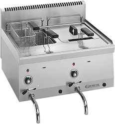 Giorik Elektrische Fritteuse Doppel 13.4kW Kapazität 2x8lt 60x60x29cm Giorik Elektrische Fritteuse Doppel 13.4kW Kapazität 2x8lt 60x60x29cm