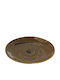 Espiel Flacher Teller Teller Untiefe aus Porzellan Braun mit Durchmesser 26.5cm 6Stück
