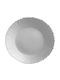 TnS Plate Desert Glass White with Diameter 19cm 6pcs