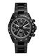 Fossil Herrenuhr Batterie mit Schwarz Metallarmband
