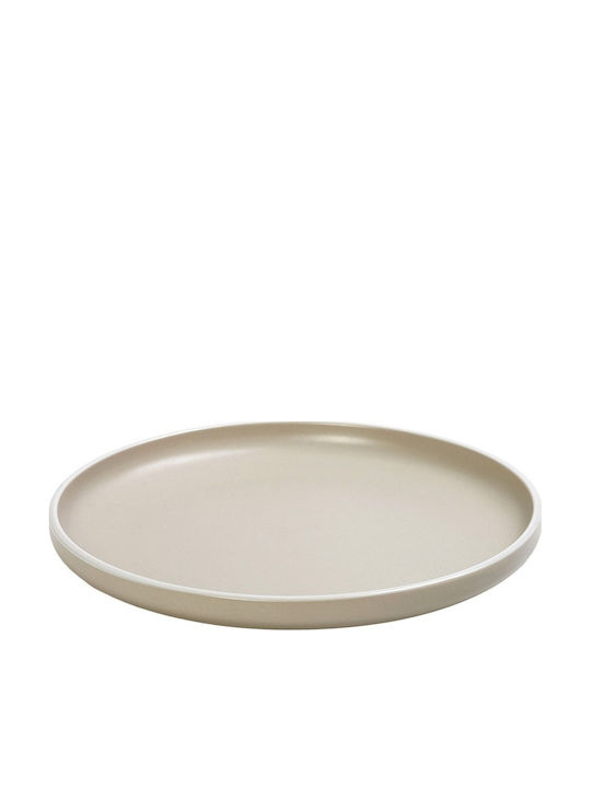 Espiel Mood Πιάτο Ρηχό Κεραμικό Μπεζ με Διάμετρο 27.3cm 6τμχ