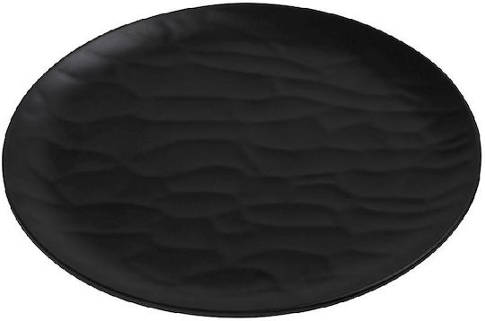 Espiel Wavy Farfurie joasă din Melamină Negru cu Diametru 28cm 6buc Espiel Wavy Farfurie joasă din Melamină Negru cu Diametru 28cm 6buc