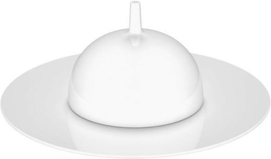 Costa Verde Saturno Servierplatten und Schüsseln aus Porzellan mit Durchmesser 25cm 4 Stück