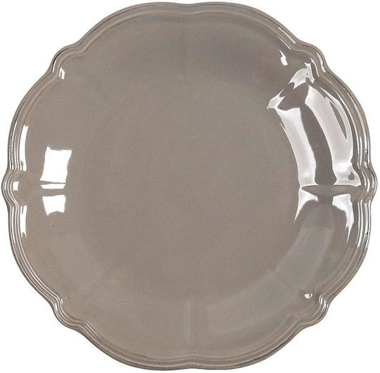 Espiel Fulya Plate Shallow made of Porcelain Brown with Diameter 26cm 6pcs
