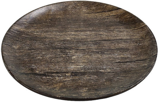 Espiel Shallow Plate Plate Shallow Wooden Green 28cm 6pcs