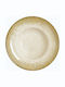 By Bone Plate Soup made of Porcelain Yellow with Diameter 27cm