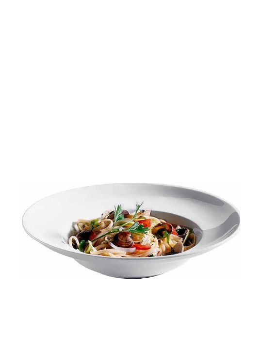 Yuk Plate Soup made of Porcelain White with Diameter 27.5cm 6pcs