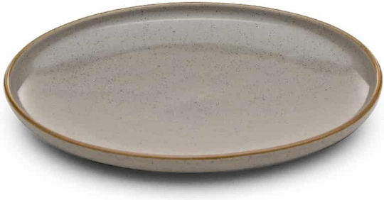 Yuk Teller Untiefe aus Porzellan Gray mit Durchmesser 20cm 6Stück