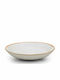 Yuk Plate Soup made of Porcelain Beige with Diameter 25cm 6pcs