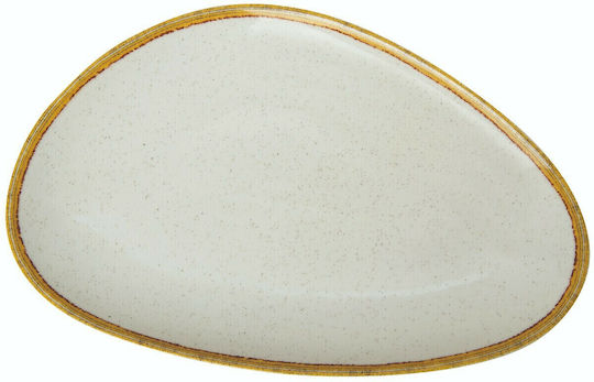 Shallow Triangle Serving Plate Made of Porcelain 28x28cm 6 Pieces