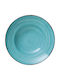 GTSA Tiffany Teller Suppe aus Porzellan Light Blue mit Durchmesser 27cm 6Stück