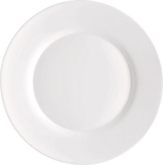 Bormioli Rocco Plate Shallow Glass White 25cm 6pcs