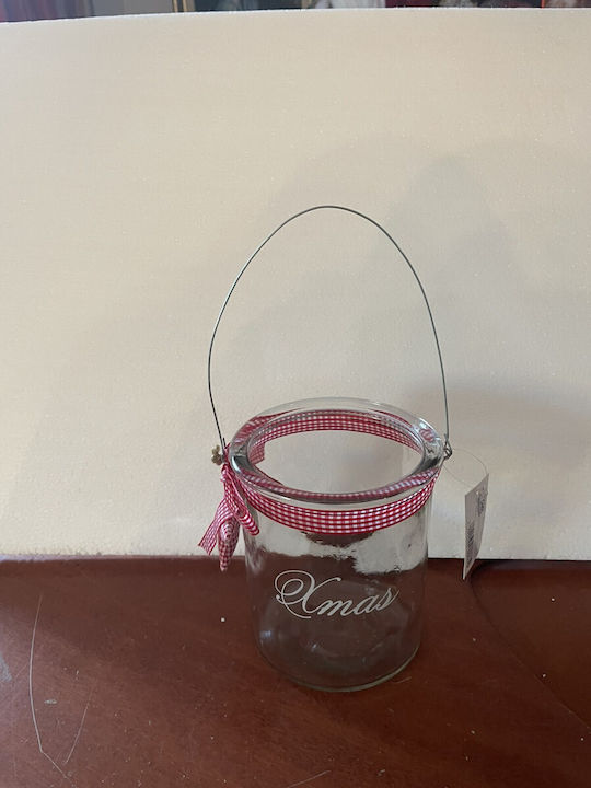 Christmas Vase Glass Transparent