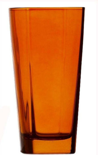 Espiel Stephanie Set of Glasses Water made of Glass in Orange Color 6pcs