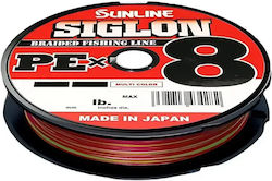 Sunline Siglon Pe×8 300м Многоцветно Плетено Влакно – 8-нишково За Сладка И Солена Вода 1.0