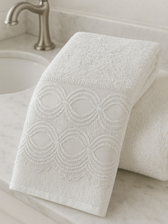 Lino Home Σετ Πετσέτες Μπάνιου 3τμχ Cordon White