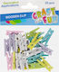 Ξυλινα Μανταλakia Διαφορα Χρωματα Pastel 25τμχ 2,5cμ Craft Fun