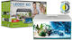 Aquael Leddy Day&night 60 Fish Aquarium Capacity 54lt with Lighting, Heater, Filter and 60x30x30cm White