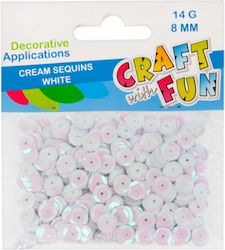 Πουλιες Λευκες 8μμ 14gr Craft Fun
