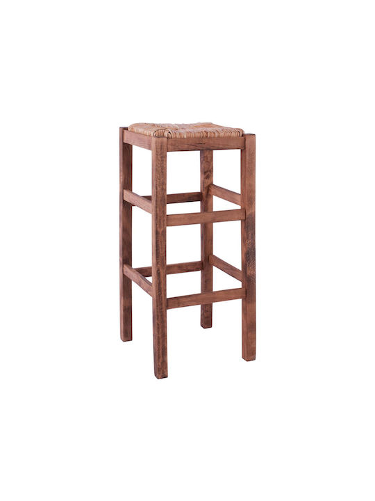 Stool Bar Wooden Walnut 37x37x80cm