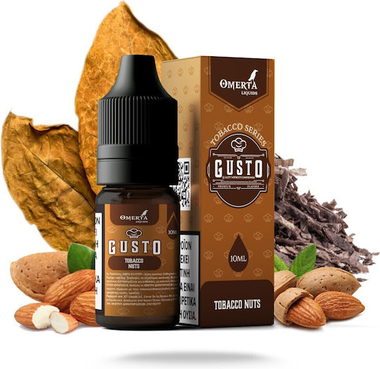 Omerta Fertige Nachfüllflüssigkeit mit Rauchen / Nüsse Geschmack 6mg 10ml
